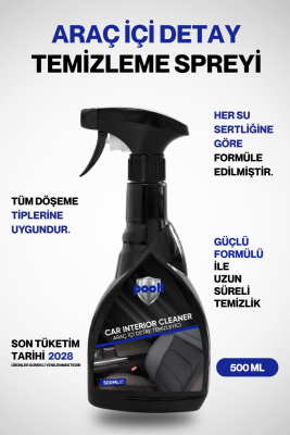 Pooll Araç İçi Detay Temizleyici Torpido Parlatıcı Araç Koltuk Temizleme Spreyi Temizleme Köpüğü 500 ML