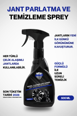 Pooll Jant Temizleyici Sprey Jant Parlatıcı 500 ML Jant Temizleyici Sprey